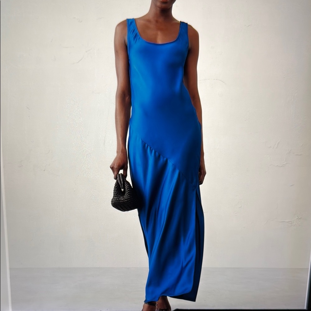 Banana Republic Satin Maxi Dress